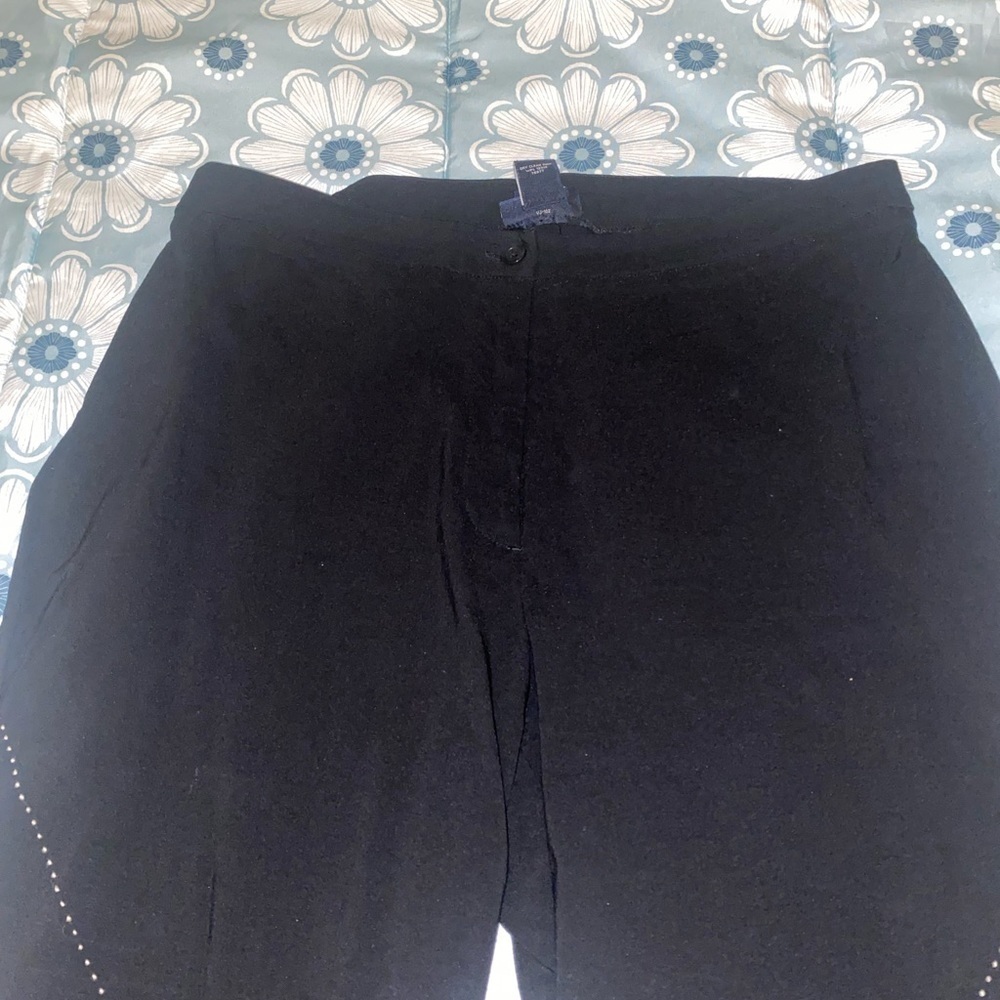 Flare leg black pants